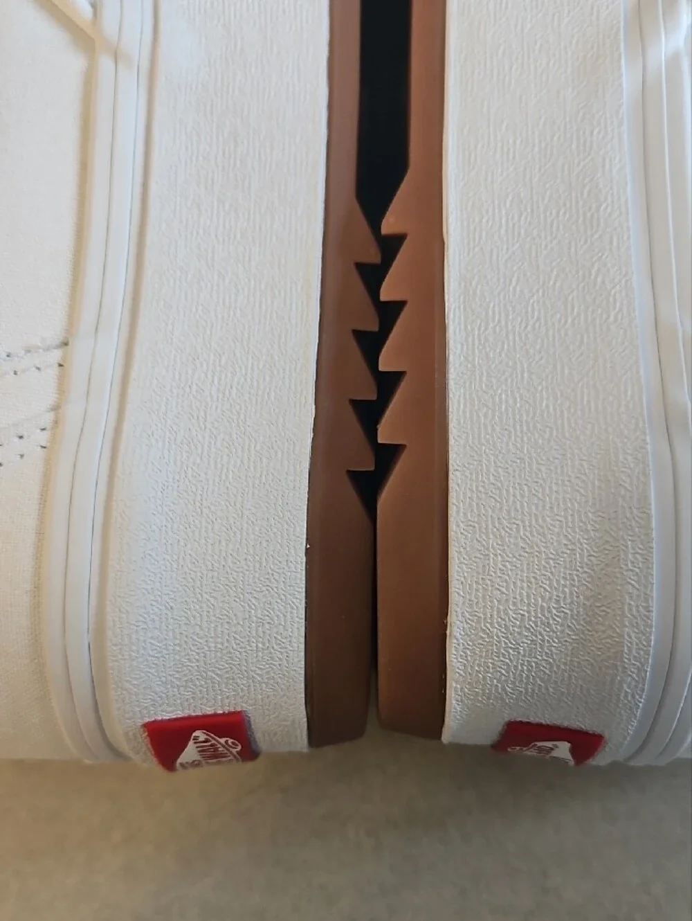 Vans White Slip-On Platform Loafers